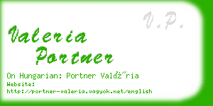 valeria portner business card